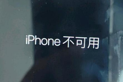 肇源苹果服务网点分享锁屏界面显示“iPhone 不可用”如何解决 